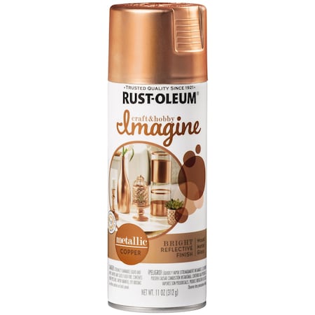 Rust-Oleum Spray Paint, Copper, Metallic, 11 oz 353724